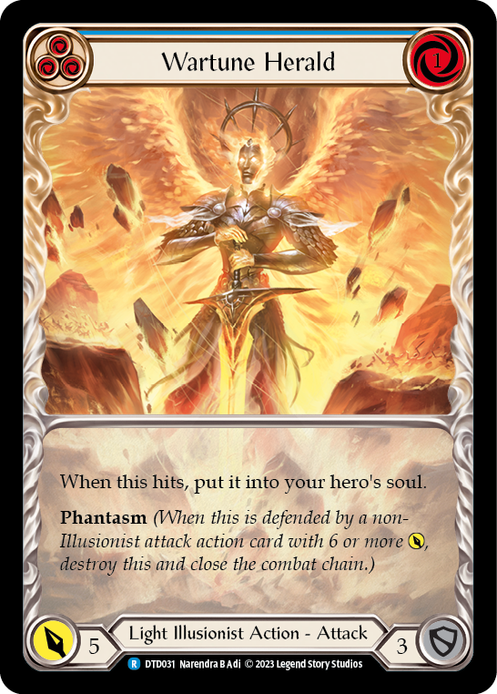 Wartune Herald (Blue) [DTD031] (Dusk Till Dawn) - Evolution TCG