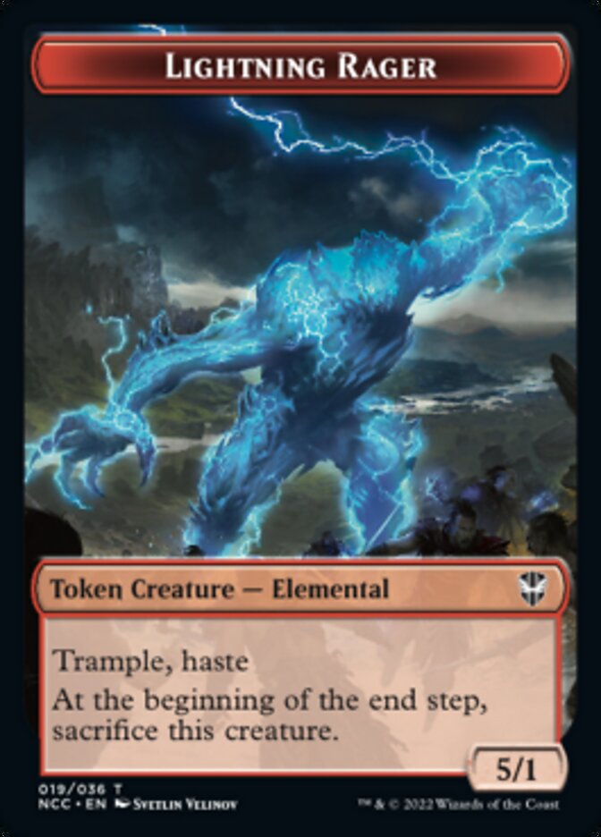 Lightning Rager // Rogue Double-Sided Token [Streets of New Capenna Commander Tokens] - Evolution TCG