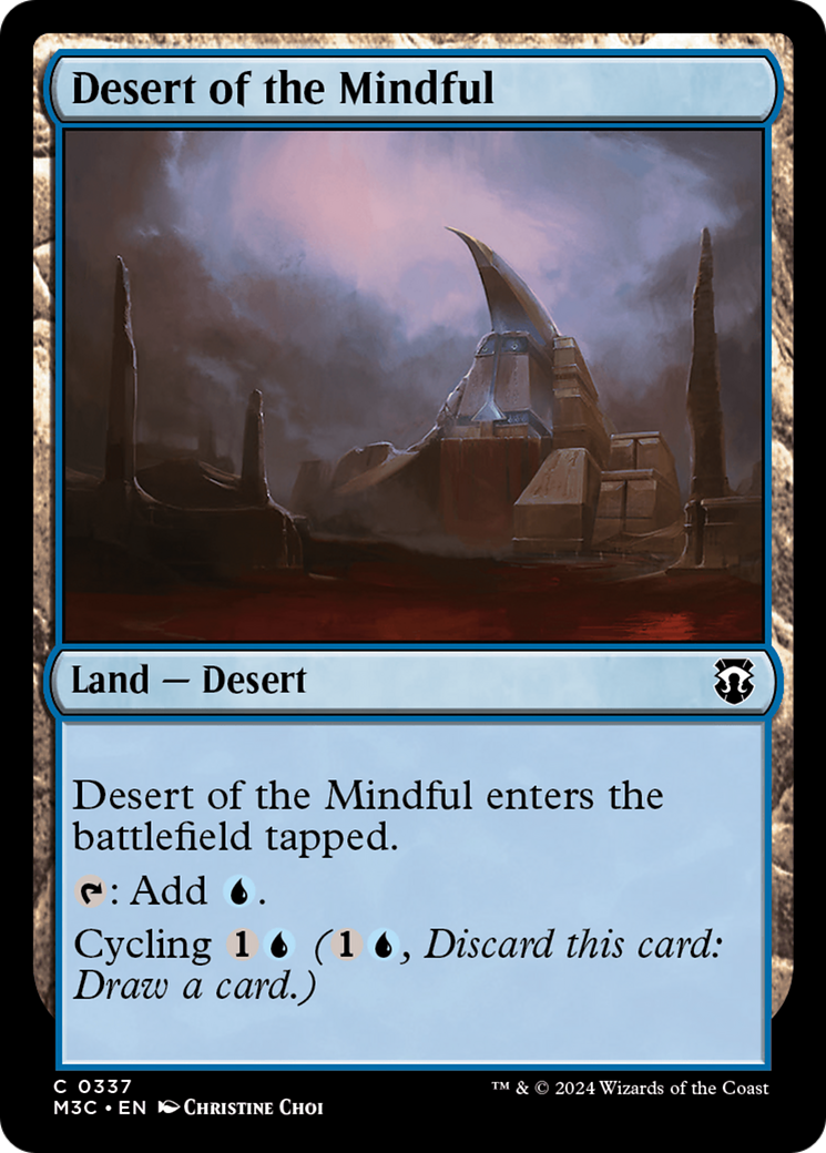 Desert of the Mindful (Ripple Foil) [Modern Horizons 3 Commander] - Evolution TCG