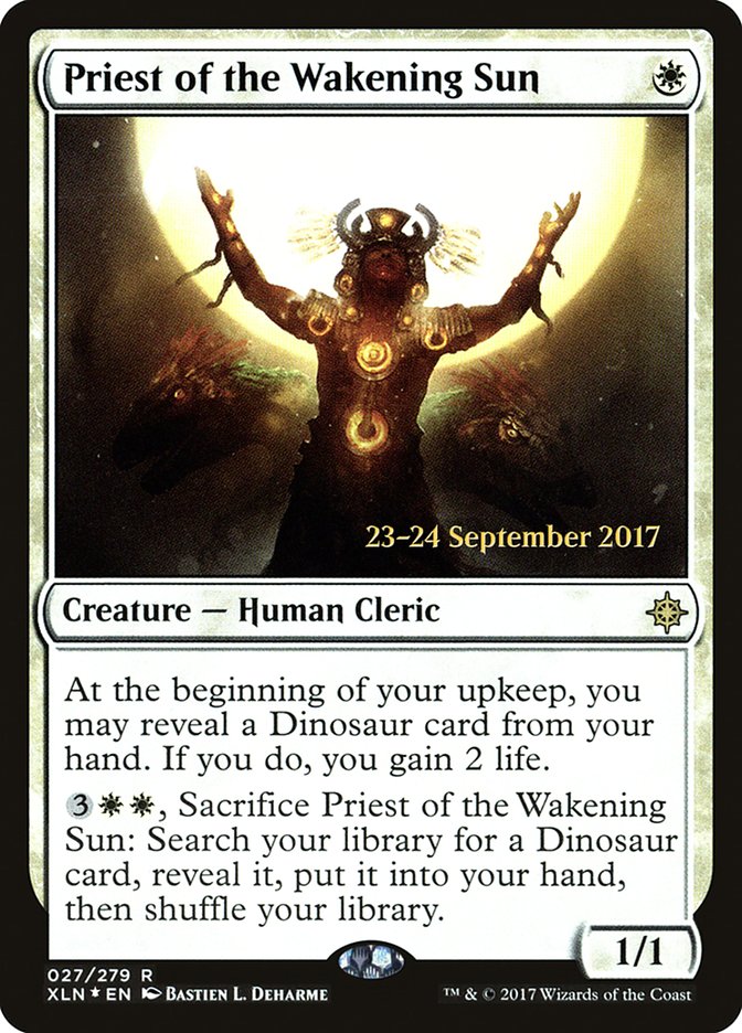 Priest of the Wakening Sun [Ixalan Prerelease Promos] - Evolution TCG