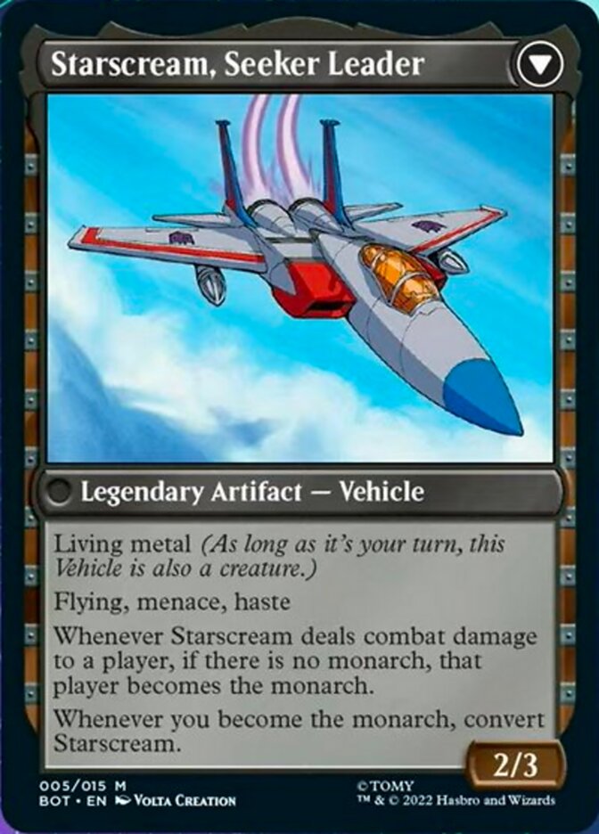 Starscream, Power Hungry // Starscream, Seeker Leader [Transformers] - Evolution TCG