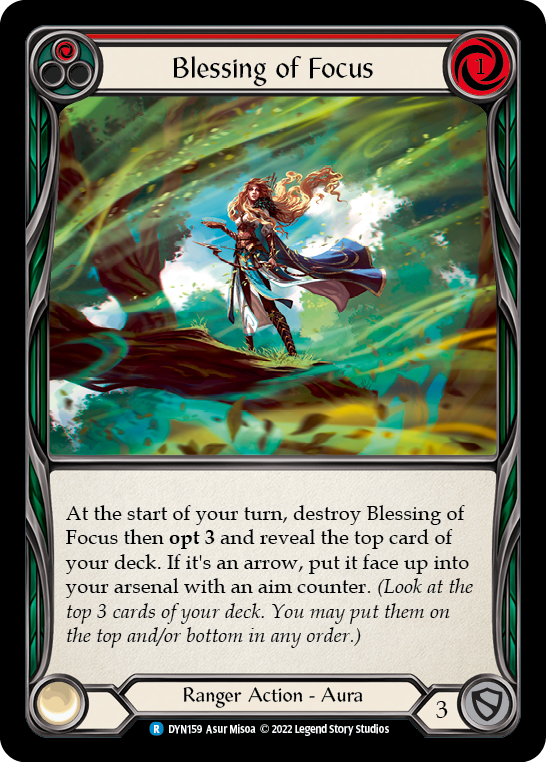 Blessing of Focus (Red) [DYN159] (Dynasty) - Evolution TCG