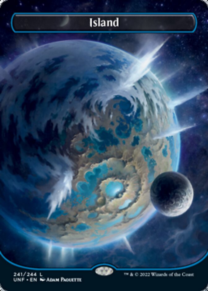 Island (241) (Orbital Space-ic Land) [Unfinity] - Evolution TCG