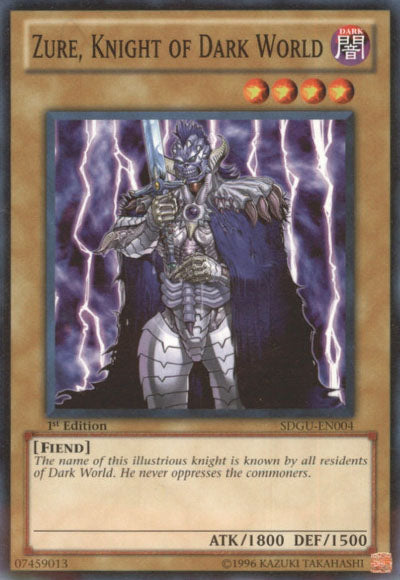 Zure, Knight of Dark World [SDGU-EN004] Common - Evolution TCG