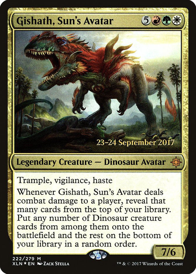 Gishath, Sun's Avatar [Ixalan Prerelease Promos] - Evolution TCG