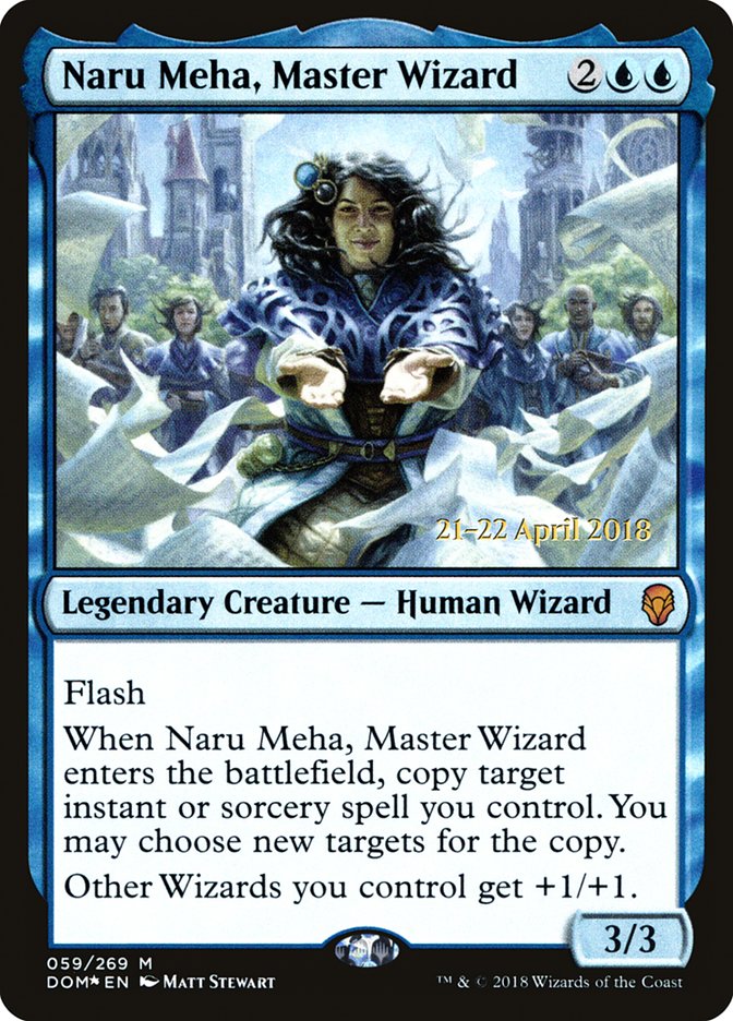 Naru Meha, Master Wizard [Dominaria Prerelease Promos] - Evolution TCG