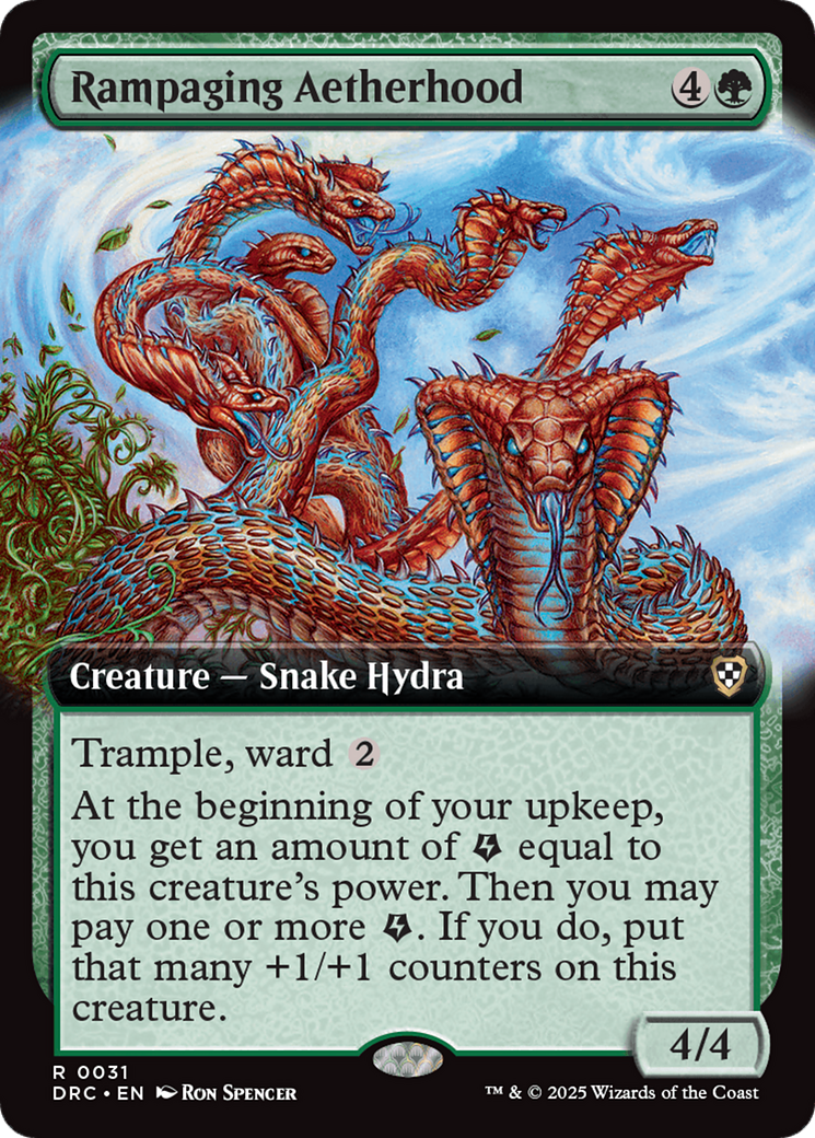 Rampaging Aetherhood (Extended Art) [Aetherdrift Commander] - Evolution TCG
