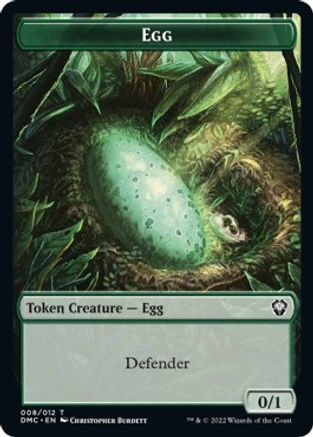 Snake // Egg Double-Sided Token [Dominaria United Commander Tokens] - Evolution TCG