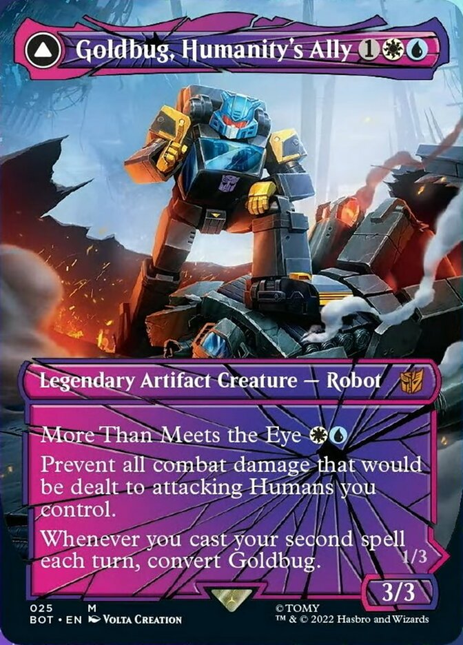 Goldbug, Humanity's Ally // Goldbug, Scrappy Scout (Shattered Glass) [Transformers] - Evolution TCG