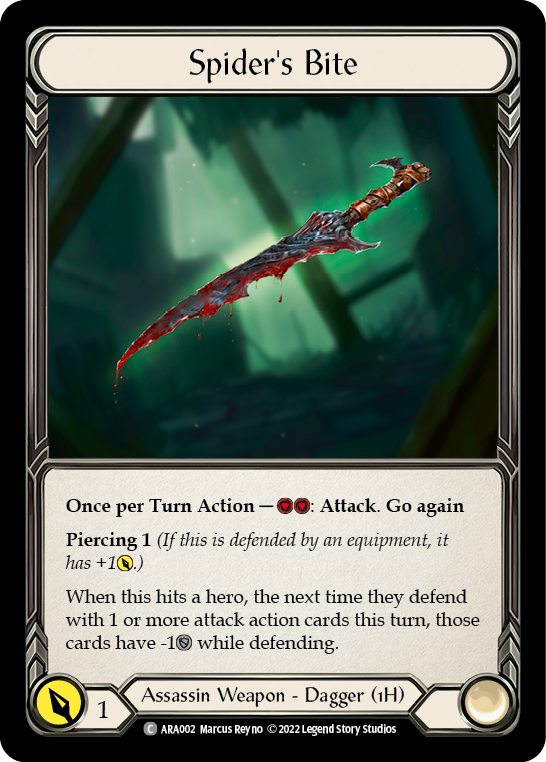 Spider's Bite [ARA002] (Outsiders Arakni Blitz Deck) - Evolution TCG