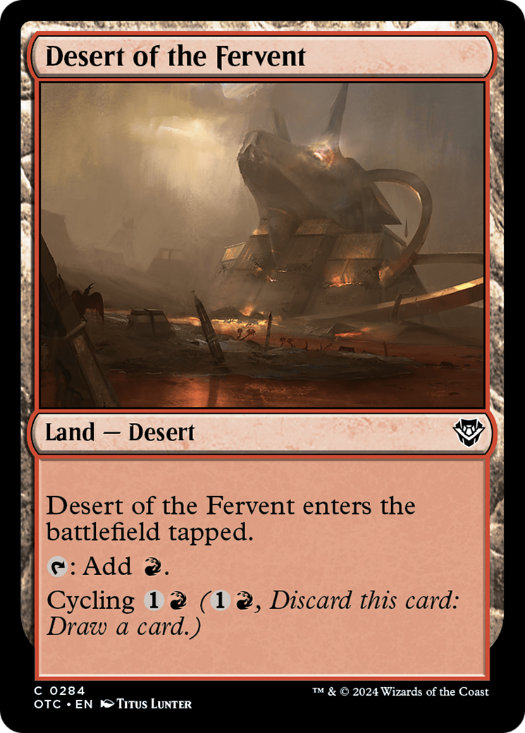Desert of the Fervent [Outlaws of Thunder Junction Commander] - Evolution TCG