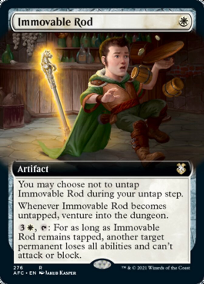 Immovable Rod (Extended Art) [Dungeons & Dragons: Adventures in the Forgotten Realms Commander] - Evolution TCG