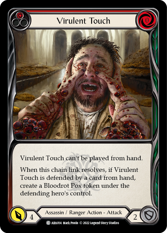 Virulent Touch (Red) [ARA014] (Outsiders Arakni Blitz Deck) - Evolution TCG