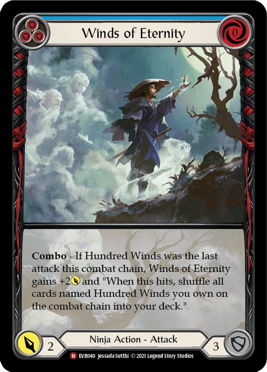 Winds of Eternity [EVR040] (Everfest)  1st Edition Extended Art Rainbow Foil - Evolution TCG