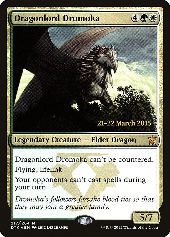 Dragonlord Dromoka [Dragons of Tarkir Prerelease Promos] - Evolution TCG