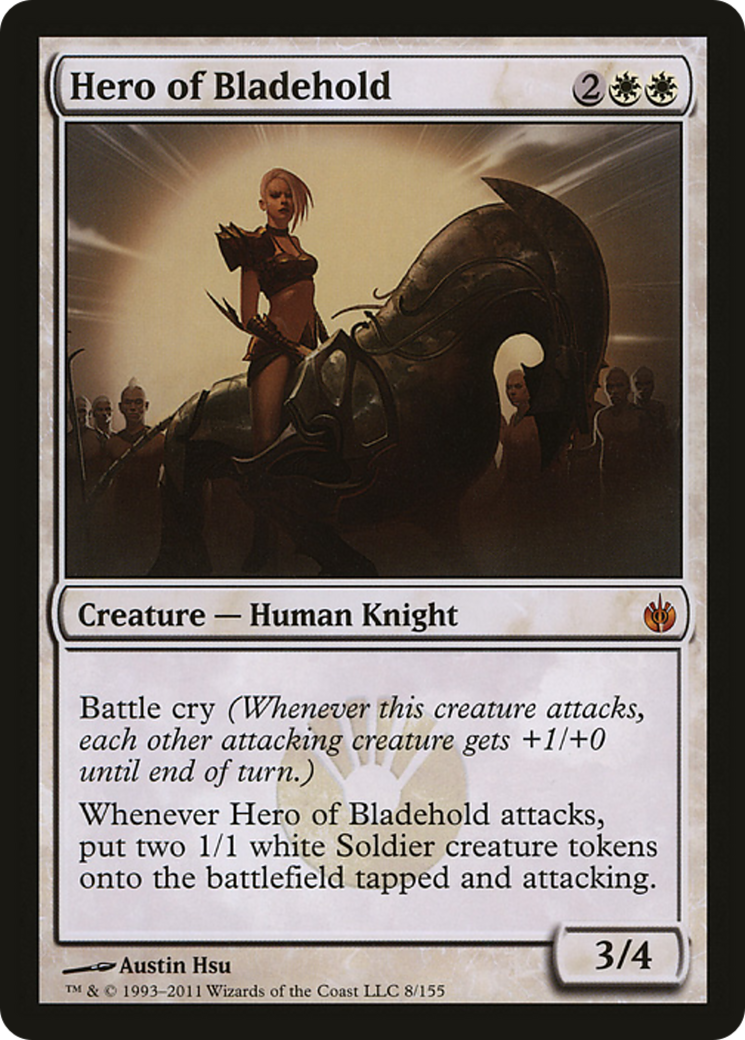 Hero of Bladehold (Mirrodin Besieged) (Oversized) [Oversize Cards] - Evolution TCG