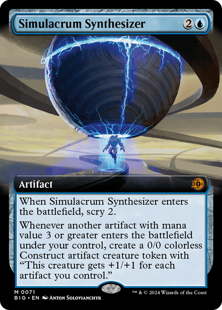 Simulacrum Synthesizer (Extended Art) [Outlaws of Thunder Junction: The Big Score] - Evolution TCG