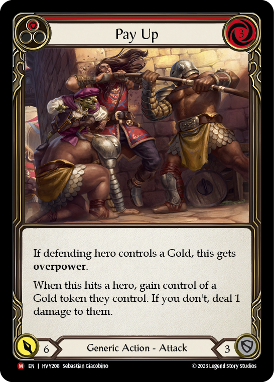 Pay Up [HVY208] (Heavy Hitters)  Rainbow Foil - Evolution TCG
