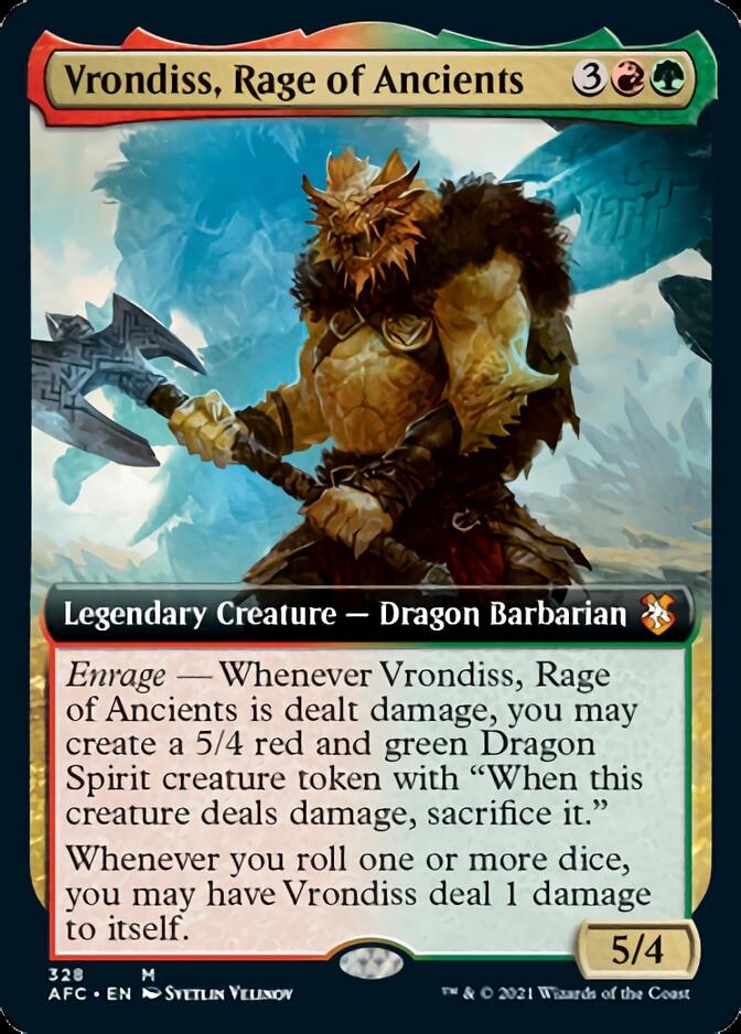 Vrondiss, Rage of Ancients (Extended Art) [Dungeons & Dragons: Adventures in the Forgotten Realms Commander] - Evolution TCG