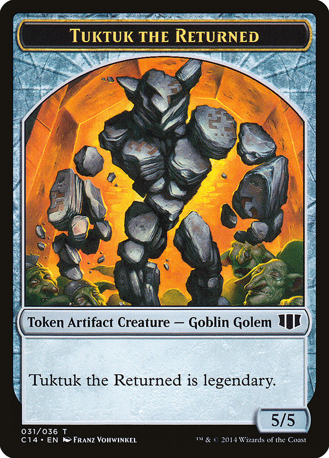 Daretti, Scrap Savant Emblem // Tuktuk the Returned Double-Sided Token [Commander 2014 Tokens] - Evolution TCG