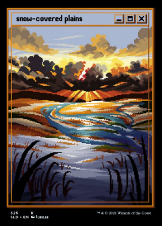 Snow-Covered Plains (Foil Etched) [Secret Lair Drop Series] - Evolution TCG