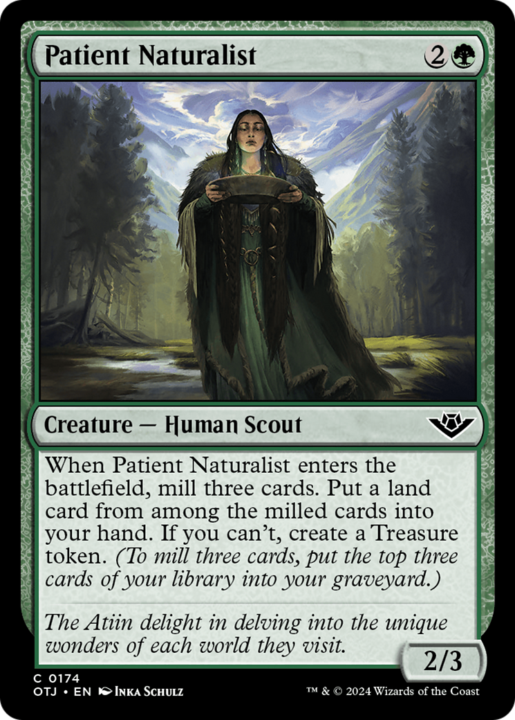Patient Naturalist [Outlaws of Thunder Junction] - Evolution TCG