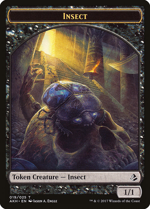 Sacred Cat // Insect Double-Sided Token [Amonkhet Tokens] - Evolution TCG