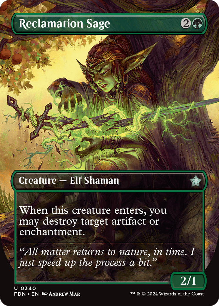 Reclamation Sage (Borderless) [Foundations] - Evolution TCG