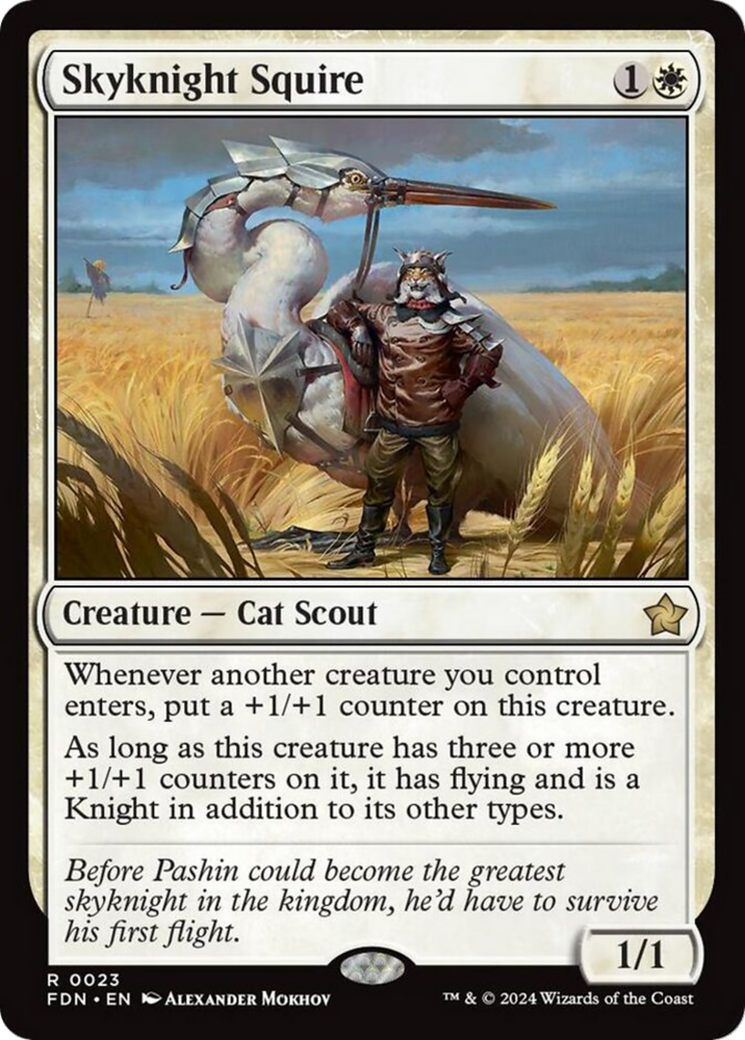 Skyknight Squire [Foundations] - Evolution TCG