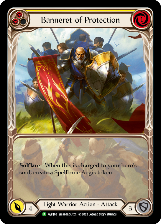 Banneret of Protection [FAB163] (Promo)  Rainbow Foil - Evolution TCG