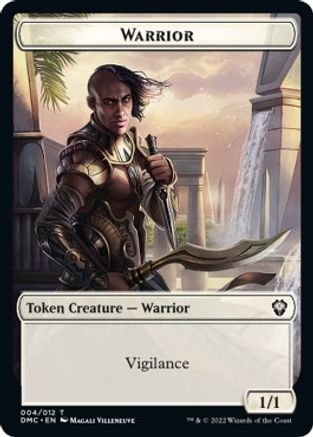 Zombie Knight // Warrior Double-Sided Token [Dominaria United Commander Tokens] - Evolution TCG