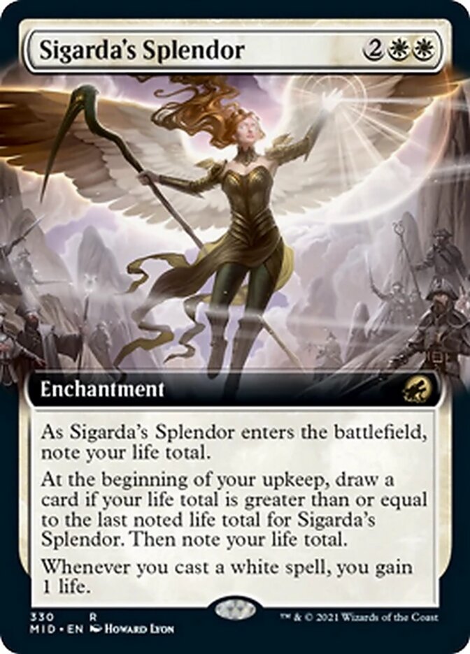 Sigarda's Splendor (Extended Art) [Innistrad: Midnight Hunt] - Evolution TCG