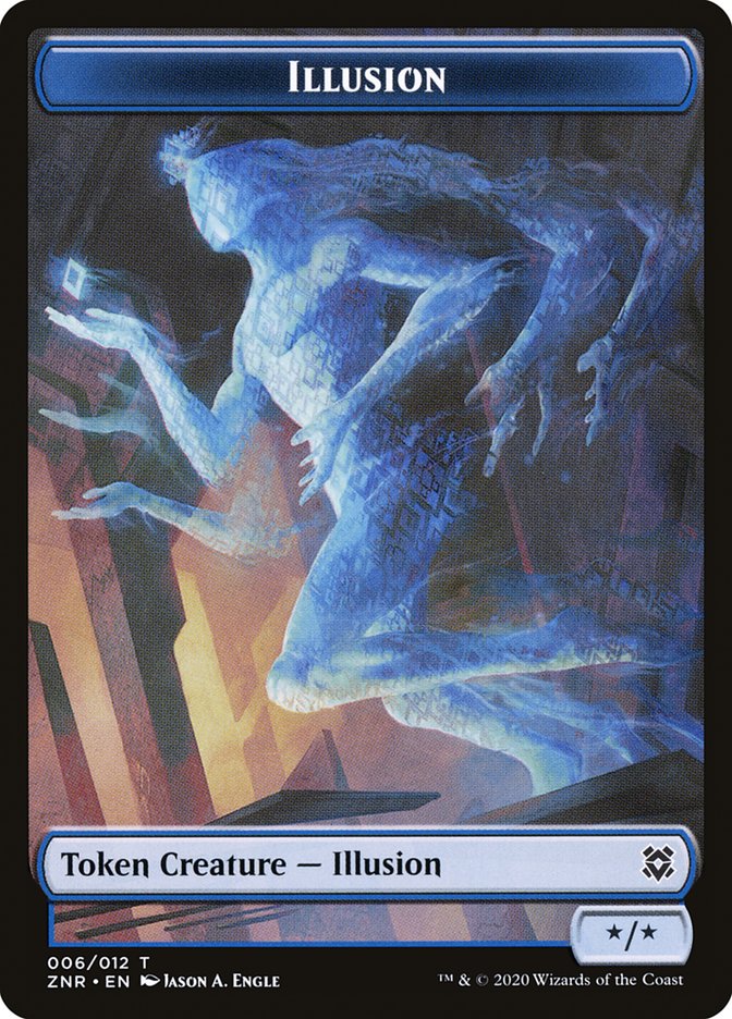Copy // Illusion Double-Sided Token [Zendikar Rising Tokens] - Evolution TCG
