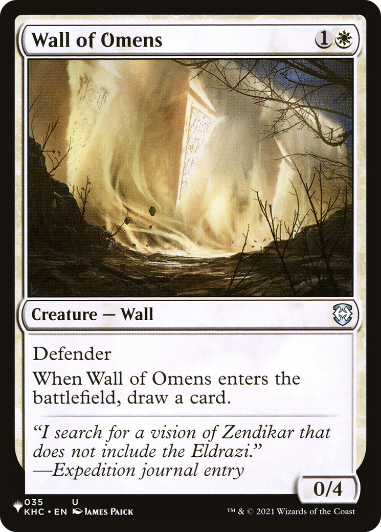 Wall of Omens (KHC) [The List] - Evolution TCG