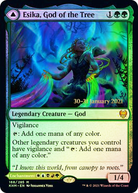 Esika, God of the Tree // The Prismatic Bridge [Kaldheim Prerelease Promos] - Evolution TCG