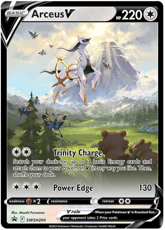 Arceus V (SWSH204) [Sword & Shield: Black Star Promos] - Evolution TCG
