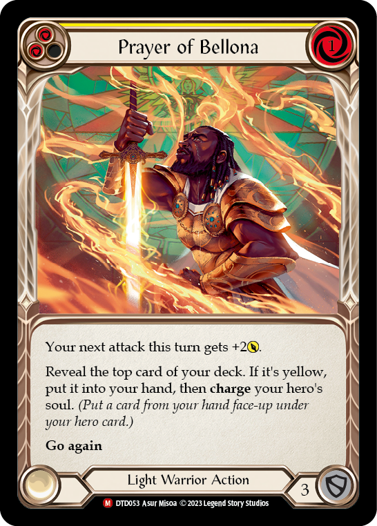 Prayer of Bellona [DTD053] (Dusk Till Dawn)  Rainbow Foil - Evolution TCG