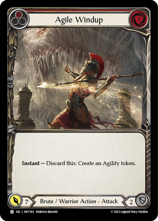 Agile Windup (Red) [HVY163] (Heavy Hitters) - Evolution TCG
