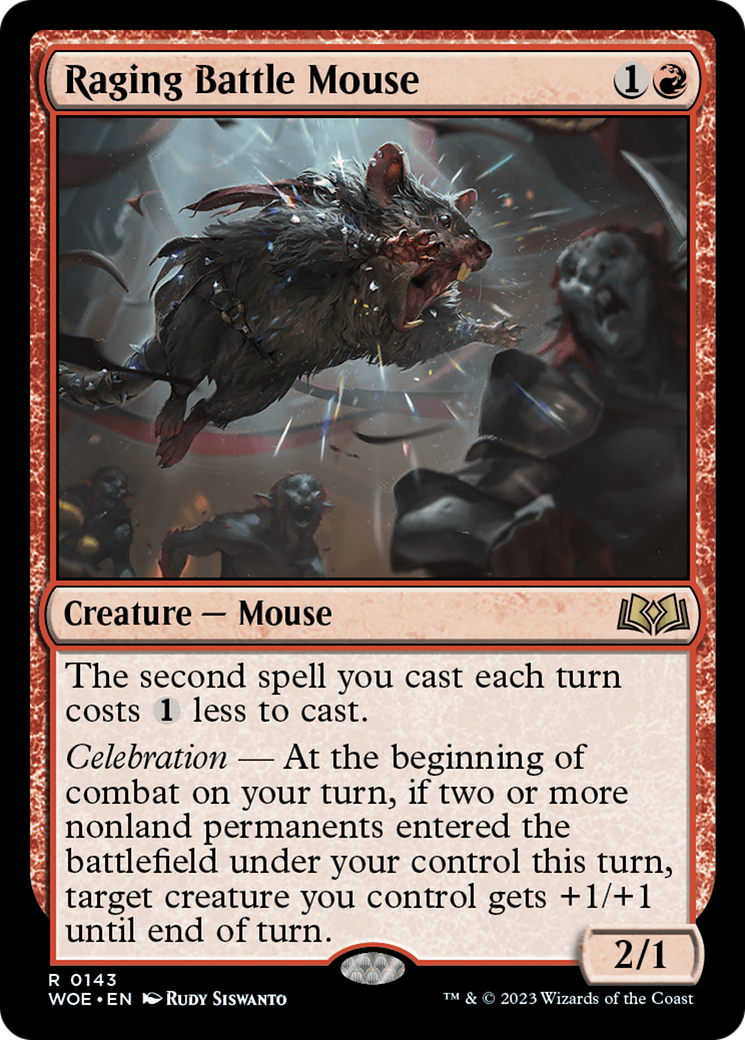 Raging Battle Mouse [Wilds of Eldraine] - Evolution TCG