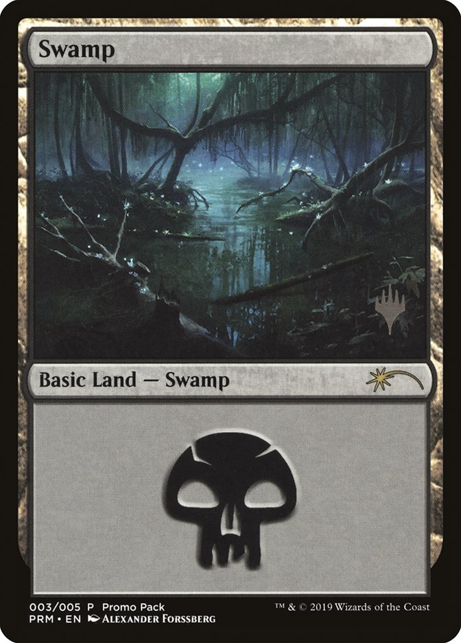 Swamp (3) [Core Set 2020 Promo Pack] - Evolution TCG