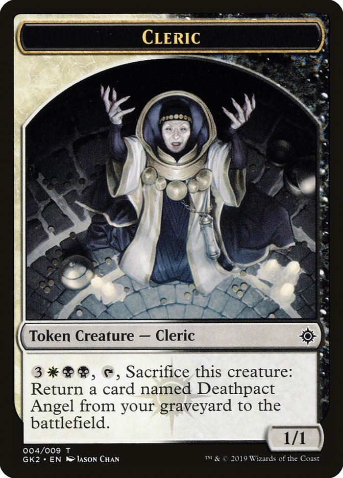 Cleric // Treasure Double-Sided Token [Ravnica Allegiance Guild Kit Tokens] - Evolution TCG