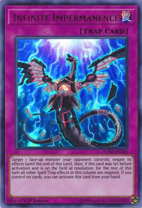 Infinite Impermanence [DUPO-EN100] Ultra Rare - Evolution TCG