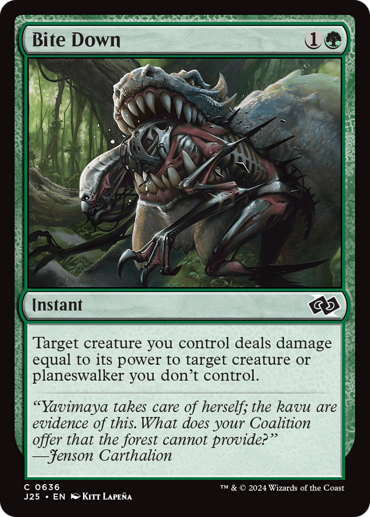 Bite Down [Foundations Jumpstart] - Evolution TCG