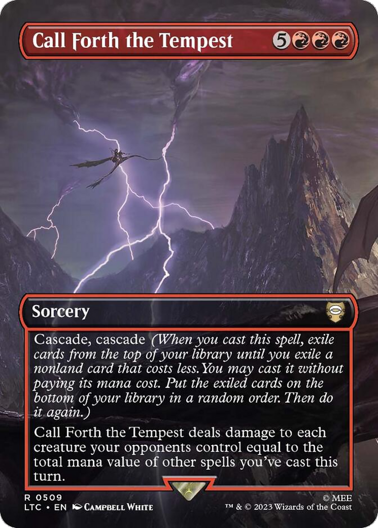 Call Forth the Tempest (Borderless) [The Lord of the Rings: Tales of Middle-Earth Commander] - Evolution TCG