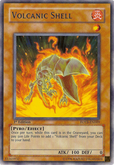 Volcanic Shell [FOTB-EN009] Rare - Evolution TCG