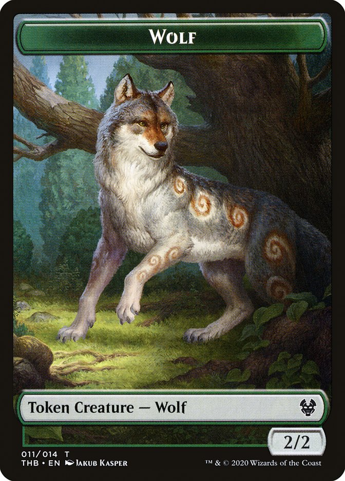 Wolf Token [Theros Beyond Death Tokens] - Evolution TCG