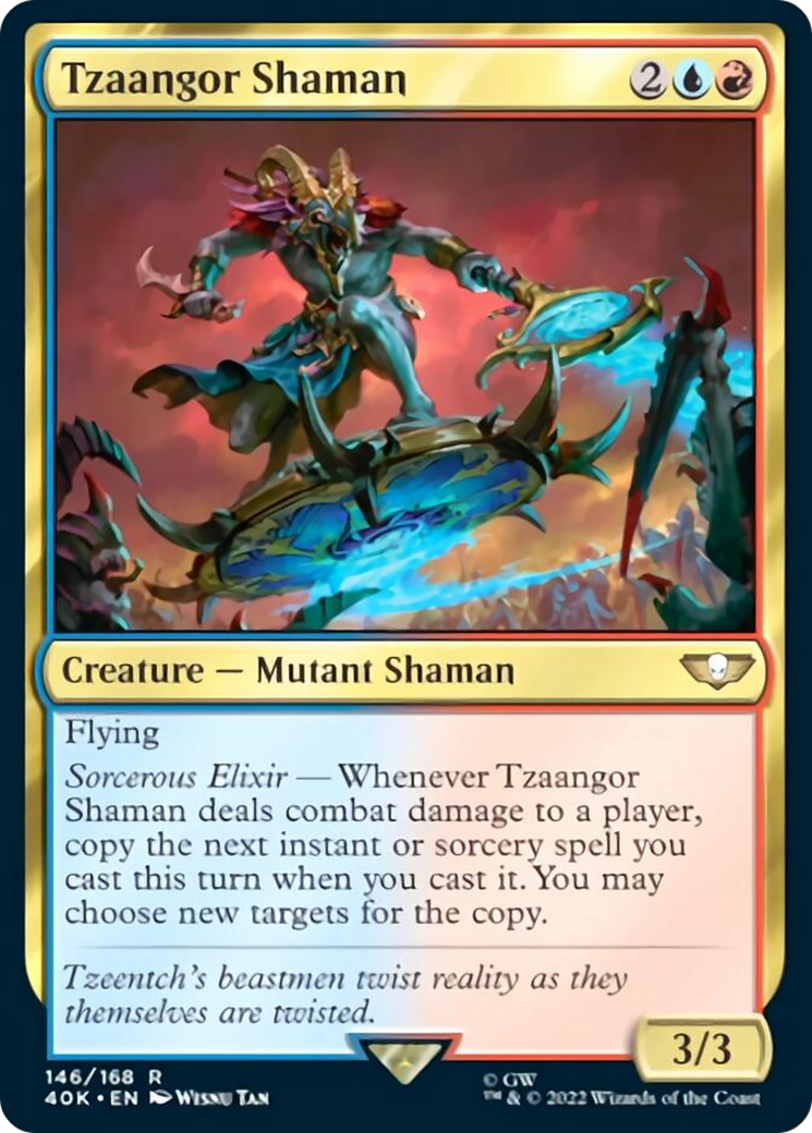 Tzaangor Shaman (Surge Foil) [Warhammer 40,000] - Evolution TCG