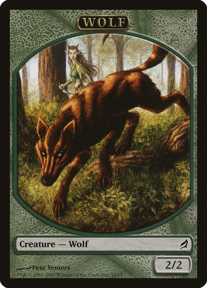 Wolf Token [Lorwyn Tokens] - Evolution TCG