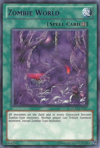 Zombie World (Blue) [DL13-EN017] Rare - Evolution TCG