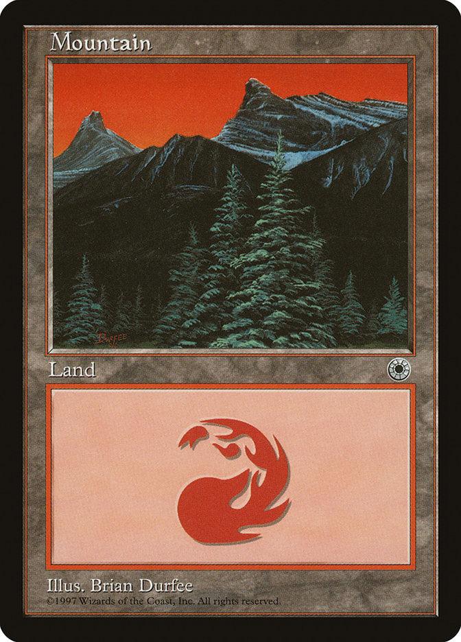Mountain (9/6 Signature / Tallest Peak Center) [Portal] - Evolution TCG
